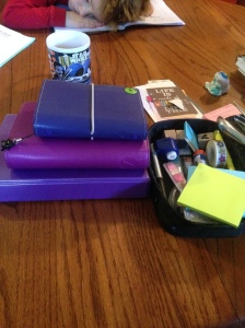 My planners :) Can ya guess my favorite color?